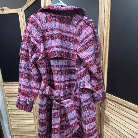Ivy City Co Vibrant Plaid Coat - Picture 2 of 4